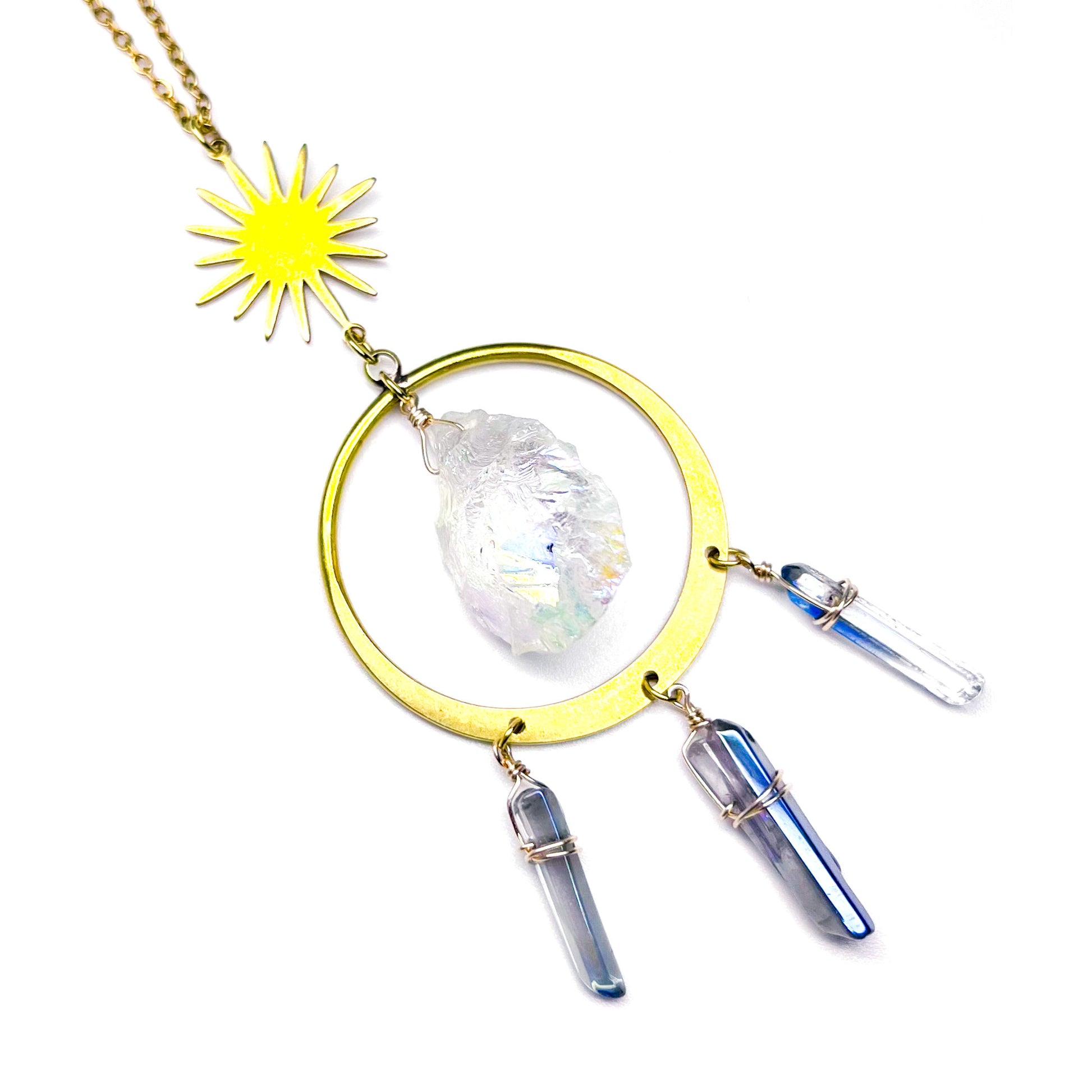 Aura crystal car charm
