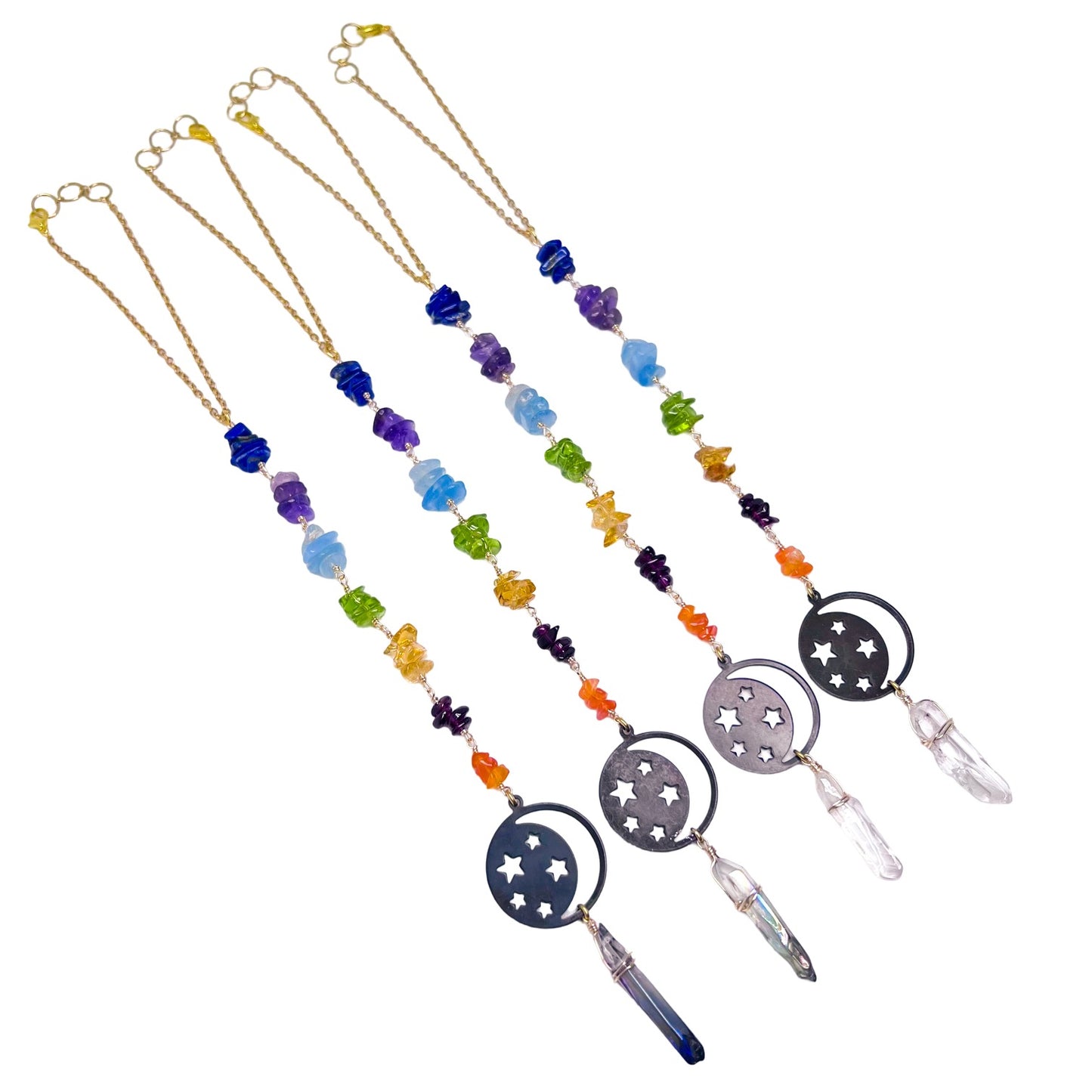 Energy Protection | 7 Chakra Moon and Star Mystic Sun Catcher