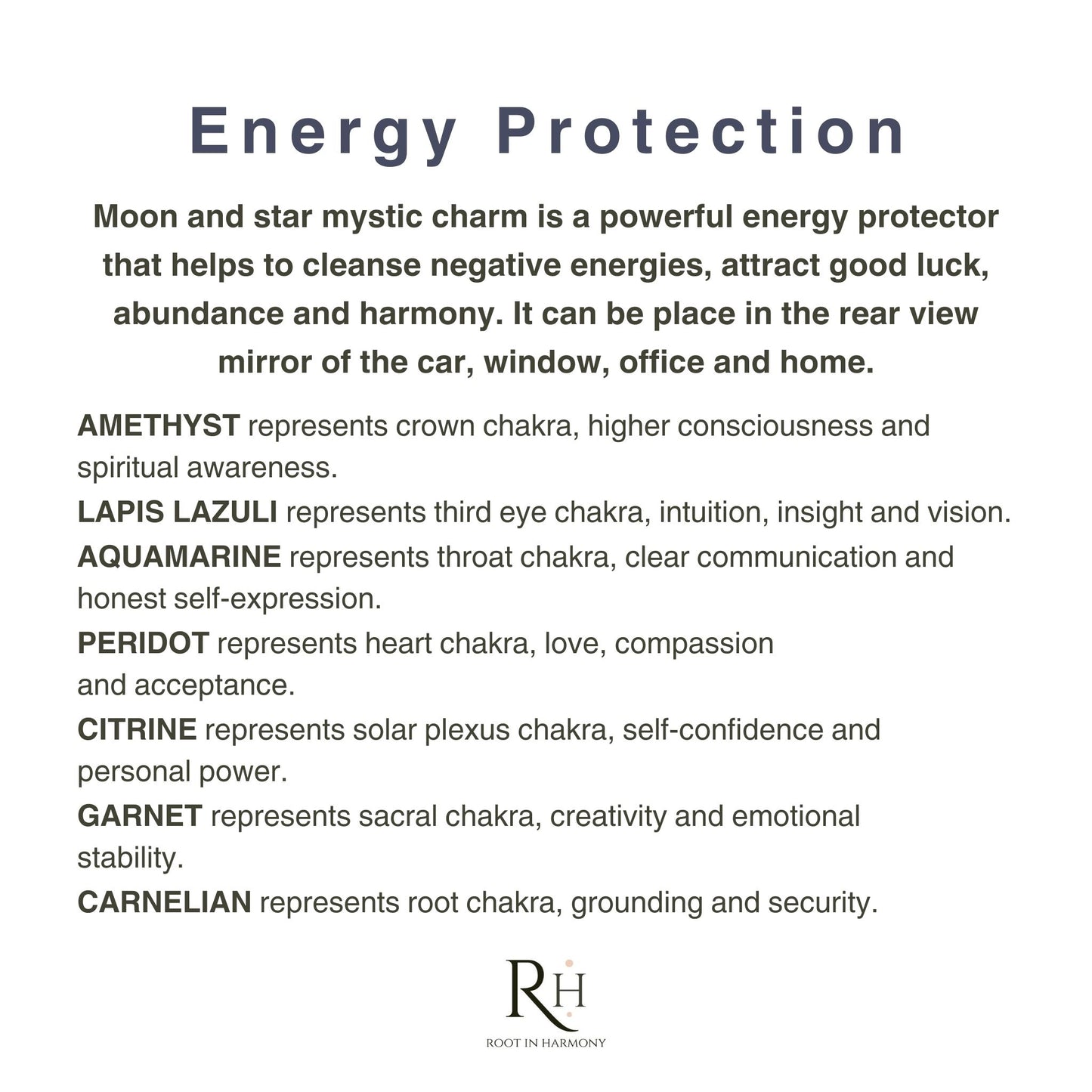 Energy Protection | 7 Chakra Moon and Star Mystic Sun Catcher