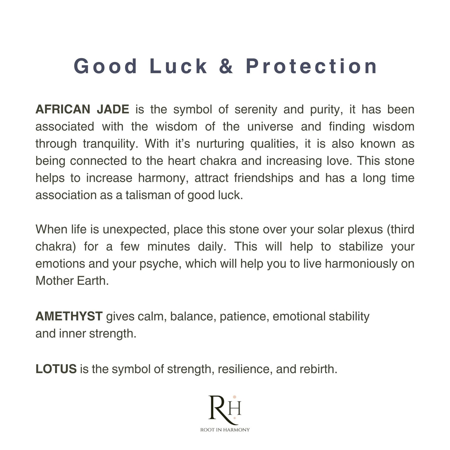 Good Luck and Protection | Amethyst and Jade Lotus Bracelet