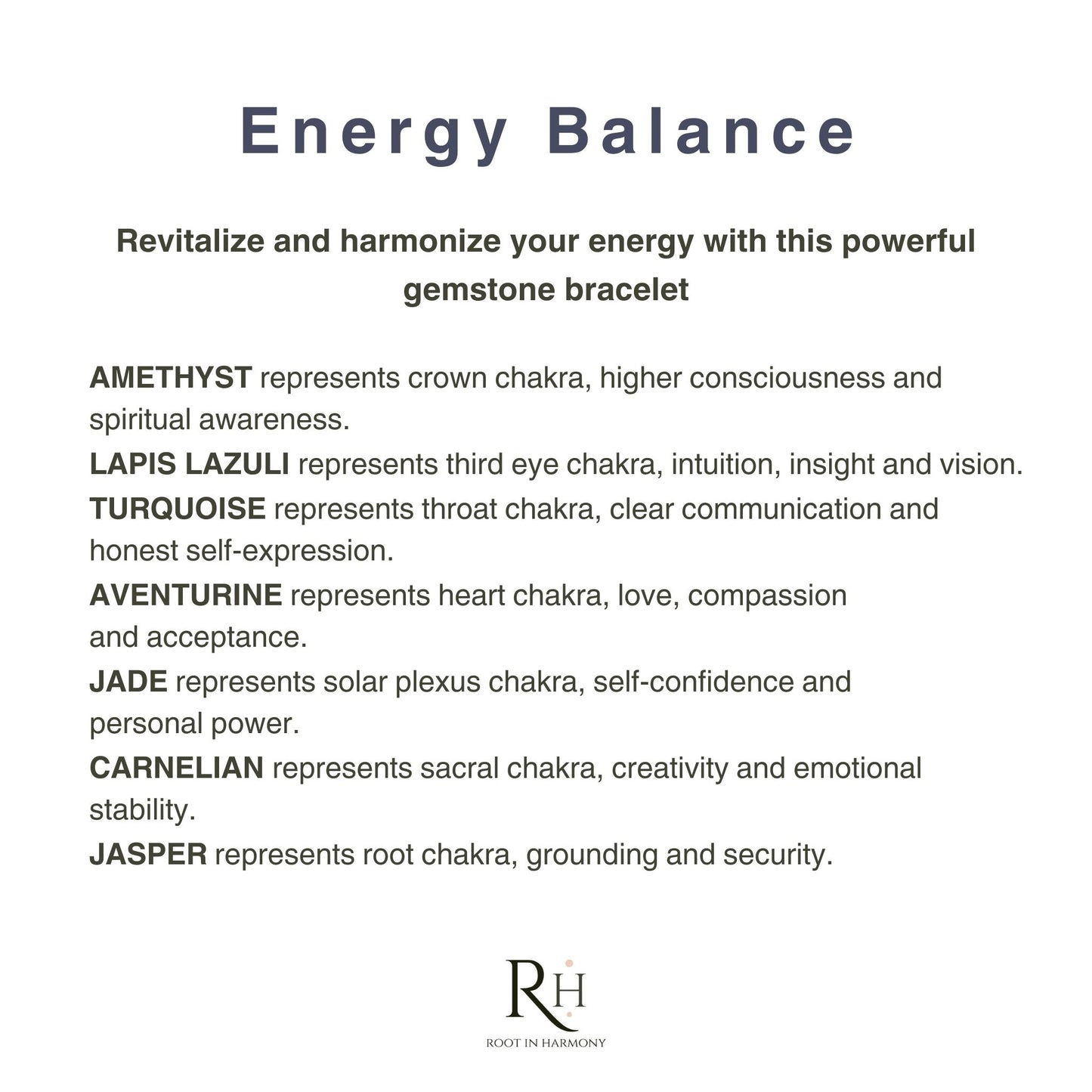 chakra bracelet energy balance meaning