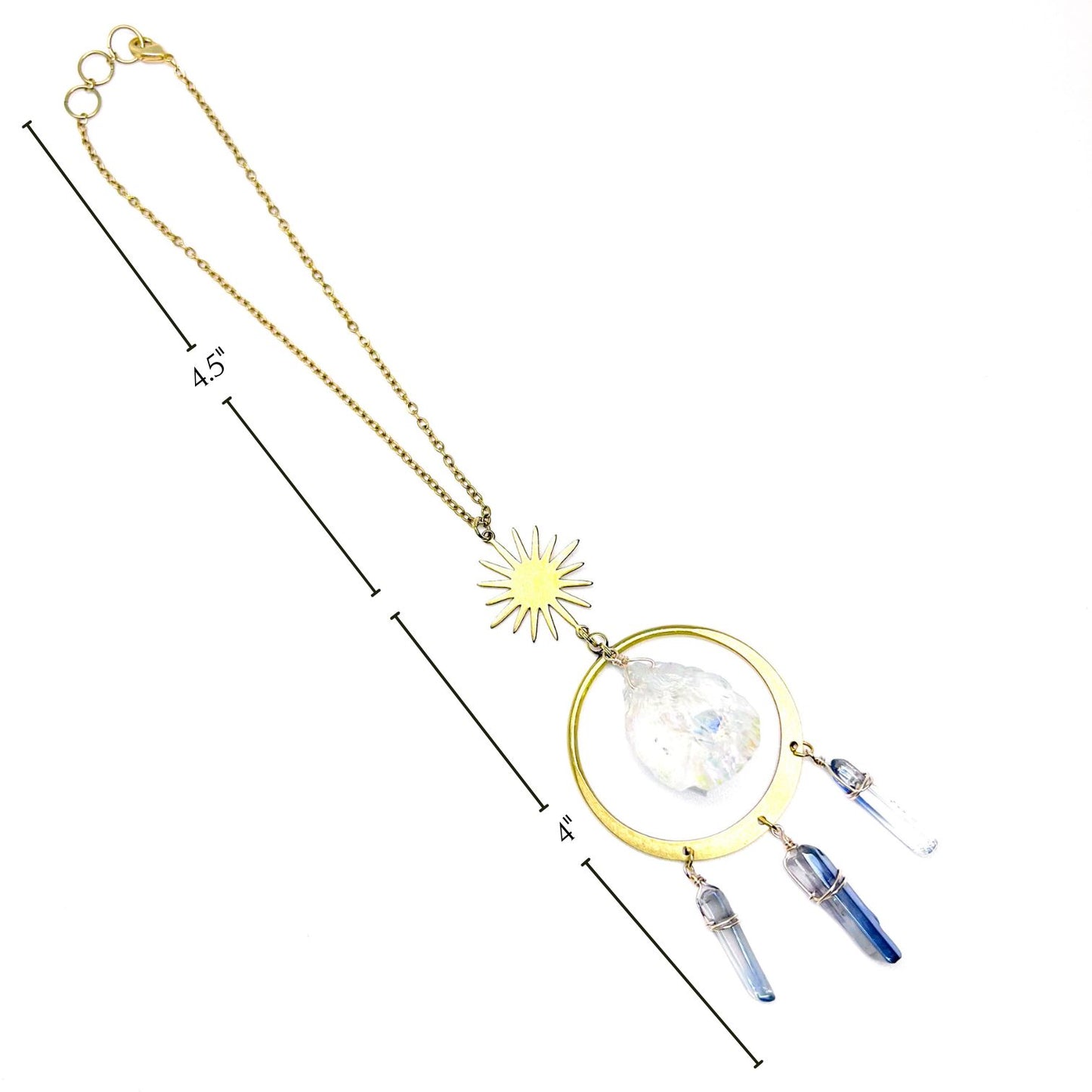 Aura crystal car charm