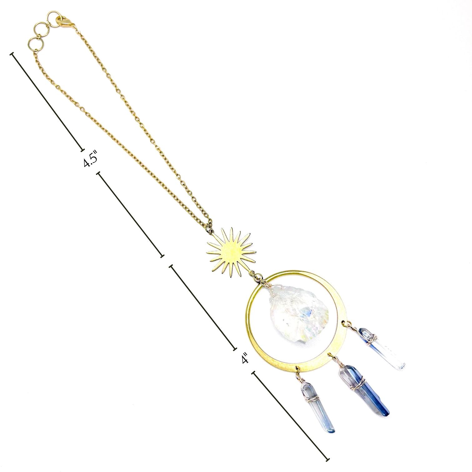 Aura crystal car charm