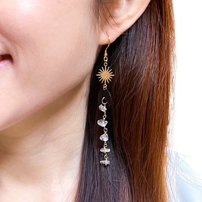 Master healer crystal quartz earrings
