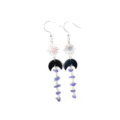 Tanzanite drop earrings