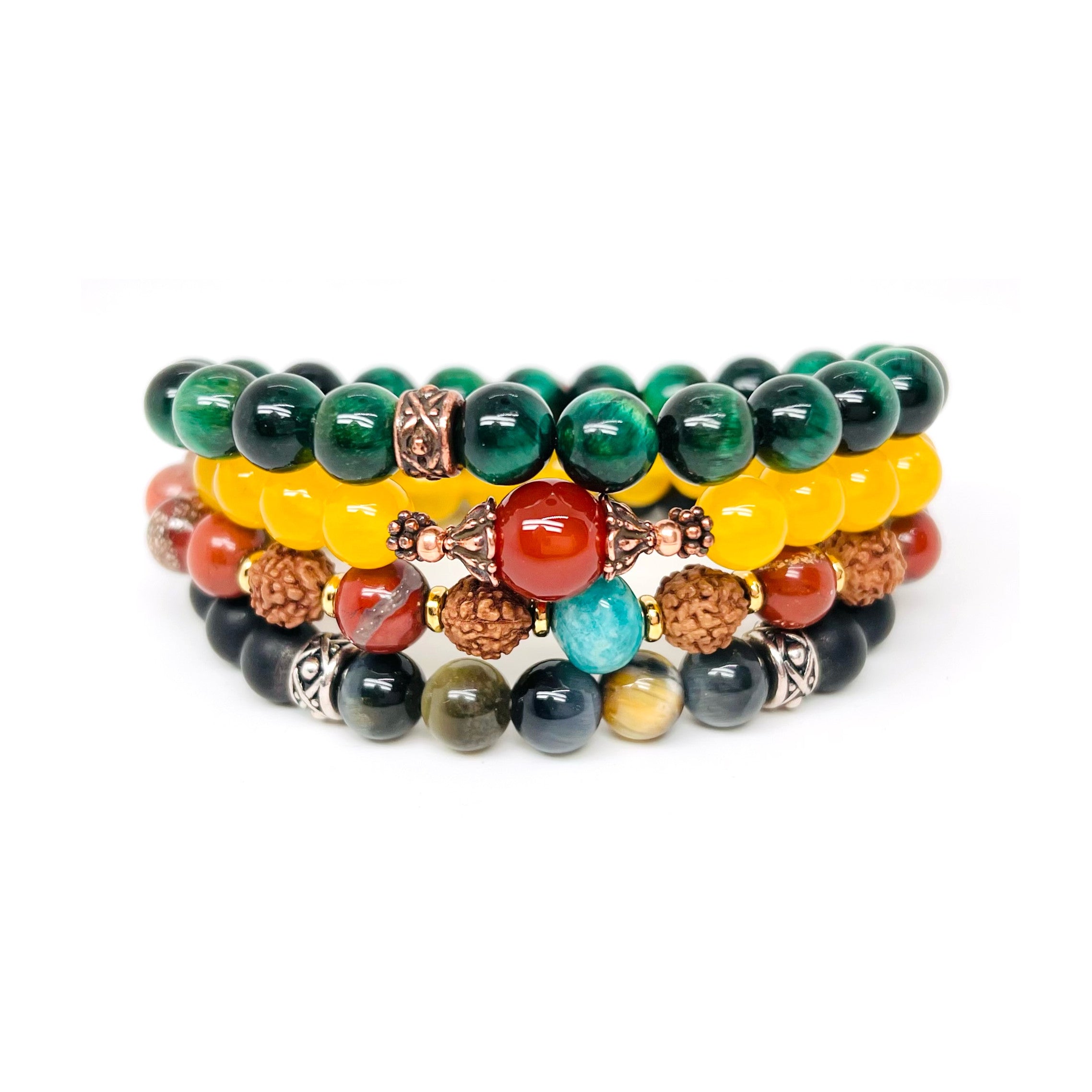 Energy gemstone bracelet collection