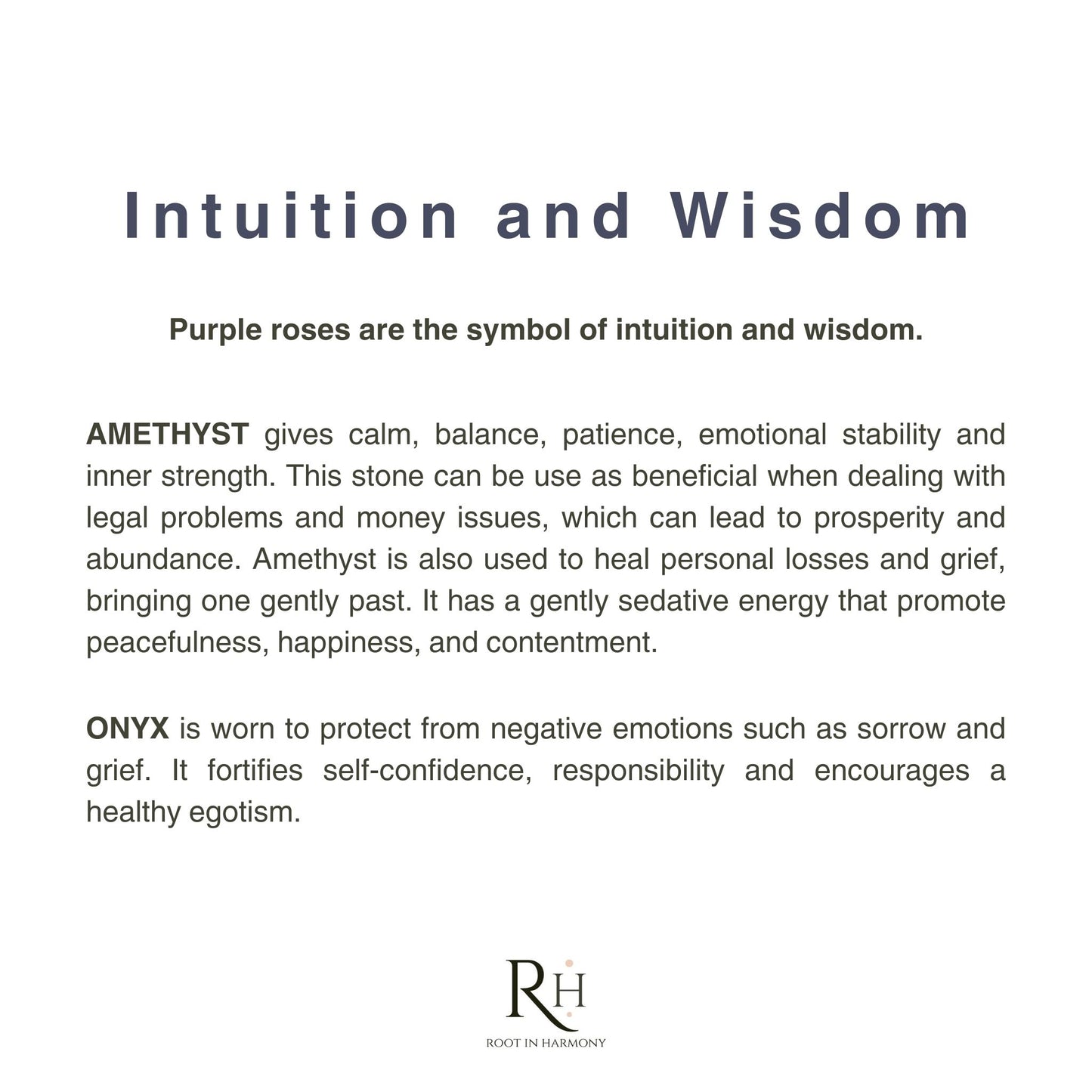 Intuition and Wisdom | Rose Amethyst and Onyx Bracelet