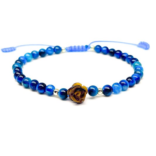 Tiger eye rose bracelet